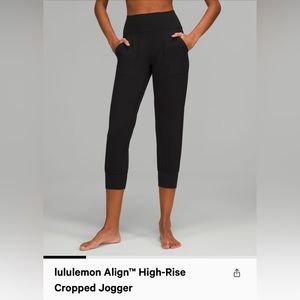 Lululemon black 8 align joggers in great condition.